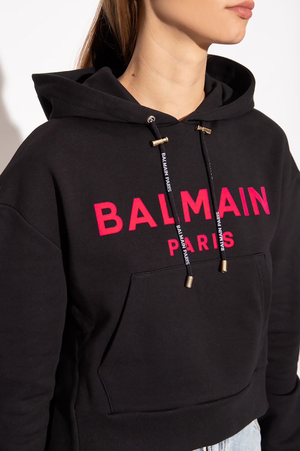 Balmain Homme BAND Print Hoodie Jacket パーカー | suitmenstore.com